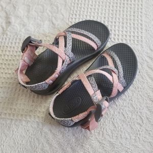 Chaco Grey/Pink Strappy Sandals